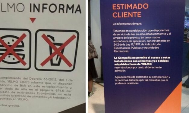 ¿Se puede entrar en el cine con comida?